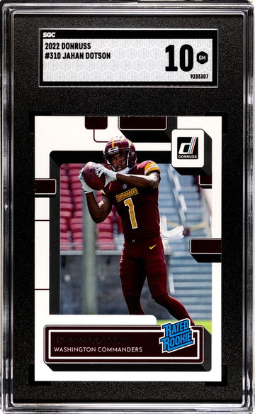 2022 Donruss Jahan Dotson #310 RC SGC 10