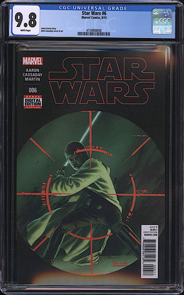 Star Wars #6 CGC 9.8 WHITE Marvel 2015 1st Sana Starros Solo