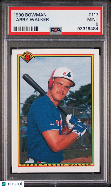 1990 Bowman Larry Walker #117 PSA 9