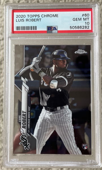 2020 Topps Chrome Luis Robert RC PSA 10 #60