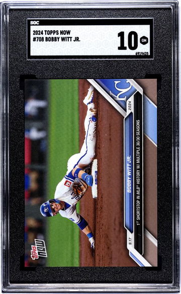 2024 TOPPS BOBBY WITT JR. NOW #708 limited /1825 SGC 10