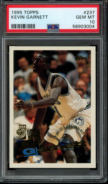 1995 Topps #237 Kevin Garnett PSA 10 Gem Mint