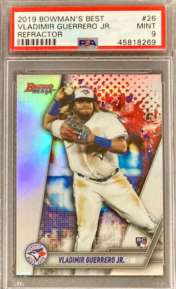 2019 Bowmans Best Vladimir Guerrero Jr PSA 9 Refractor Rookie #26 Toronto Blue Jays MINT