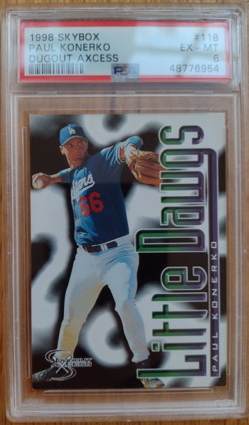 1998 Skybox Dugout Axcess Paul Konerko PSA 6