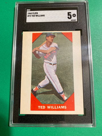 1960 Fleer # 72 Ted Williams 