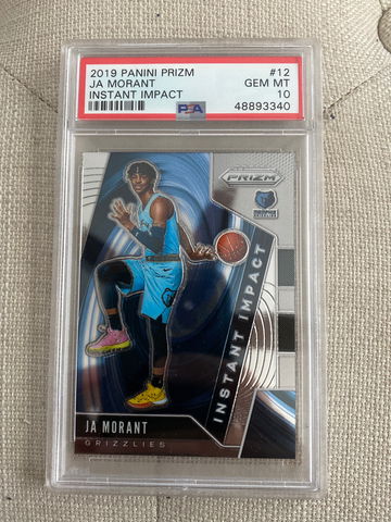 2019-20 Ja Morant Instant Impact PSA 10 RC PRIZM
