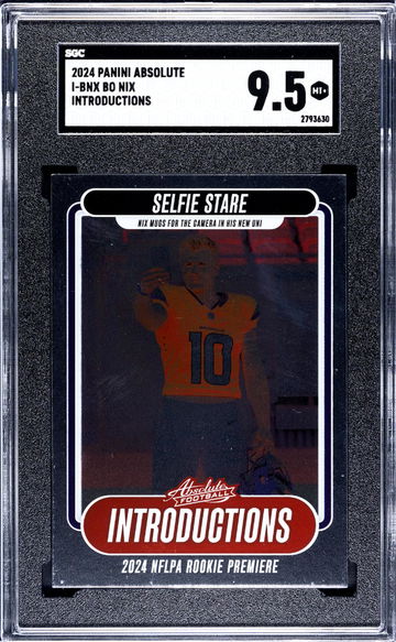 2024 Panini Absolute #I-BNX Bo Nix Introductions SGC 9.5
