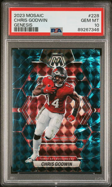 2023 Panini Mosaic Genesis Chris Godwin #228 PSA 10