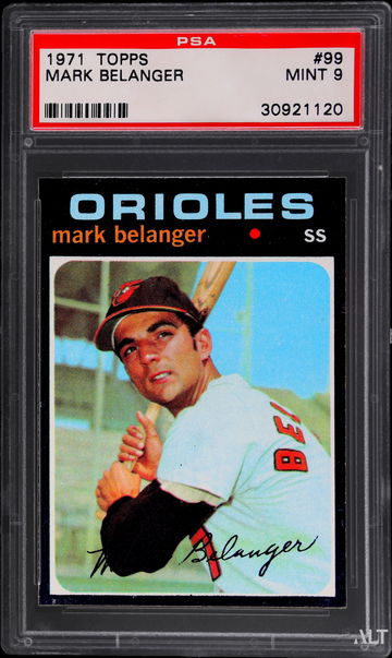 1971 TOPPS MARK BELANGER #99 PSA 9 MINT