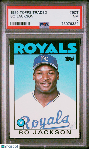 1986 Topps Traded Bo Jackson #50T PSA 7