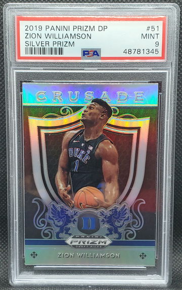 2019 Panini Prizm DP  Zion Williamson #51 Silver Prizm PSA 9