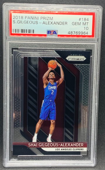 Shai Gilgeous-Alexander 2018 Prizm PSA 10 Rookie