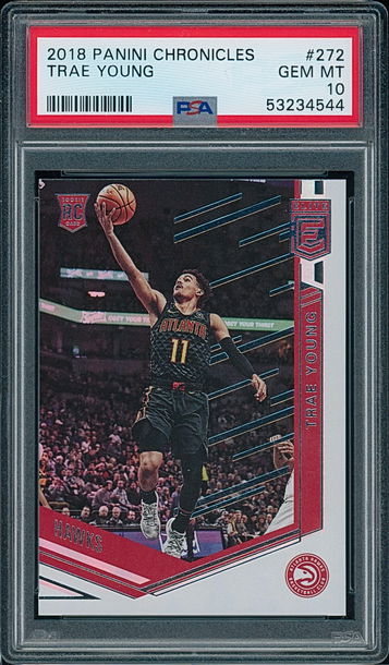2018-19 Panini Chronicles Elite Trae Young #272 PSA 10 GEM MINT