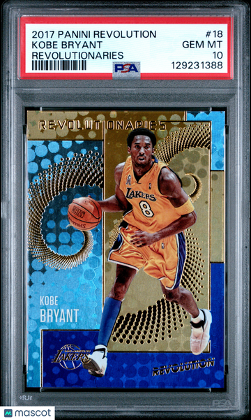 2017 Panini Revolution Revolutionaries Kobe Bryant #18 PSA 10