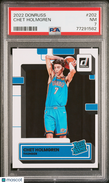2022 Panini Donruss Chet Holmgren #202 PSA 7