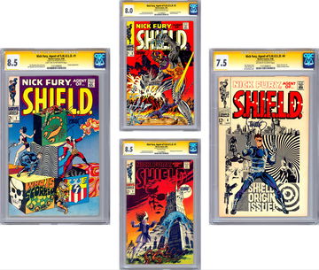 NICK FURY AGENT OF SHIELD #1234 *CGC SS 8.5 AVG* ALL SIGNED BY JIM STERANKO 1968