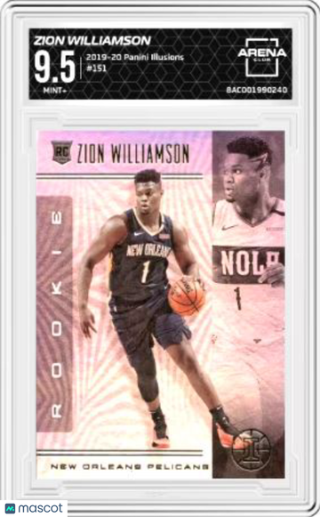 2019-20 Panini Illusions Zion Williamson #151 Arena Club 9.5