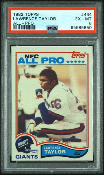 1982 Topps All Pro Lawrence Taylor #434 PSA 6