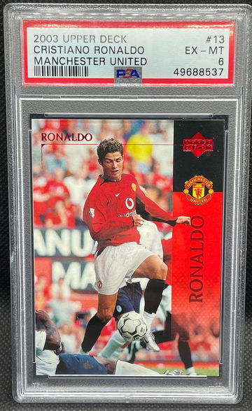2003-04 UPPER DECK MANCHESTER UNITED CRISTIANO RONALDO #13 PSA 6 