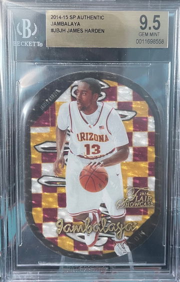 2014-15 JAMES HARDEN SP Authentic JAMBALAYA BGS 9.5 #JBJH SSP