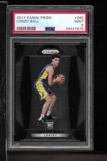2017 PANINI PRIZM LONZO BALL PSA 9