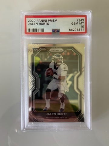 2020 Jalen Hurts Prizm Base PSA 10