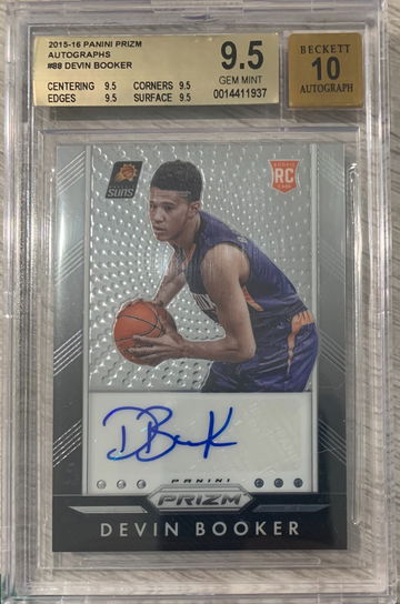 Devin Booker Rookie Prizm AUTO 
