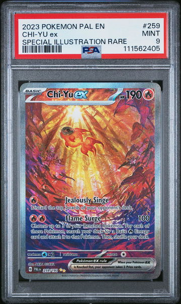 2023 Pokemon Scarlet and Violet Paldea Evolved Special Illustration Rare Chi-Yu Ex #259 PSA 9