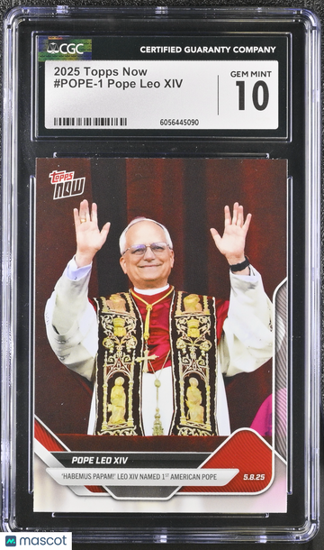 2025 Topps Now #POPE-1 CGC 10