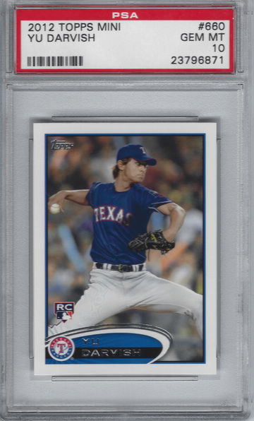 2012 Topps Mini Yu Darvish PSA 10 Gem-Mint