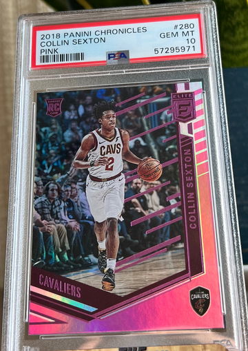2018 Panini Chronicles Elite Pink Insert Collin Sexton Rookie #280 PSA 10 Gem RC