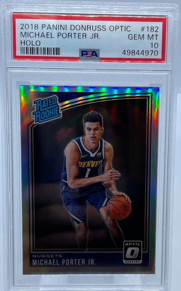 2018 Panini Donruss Optic Michael Porter Jr. HOLO PSA 10 GEM MINT
