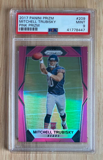 2017 Prizm Pink MITCHELL TRUBISKY PSA MINT 9 SP RC!