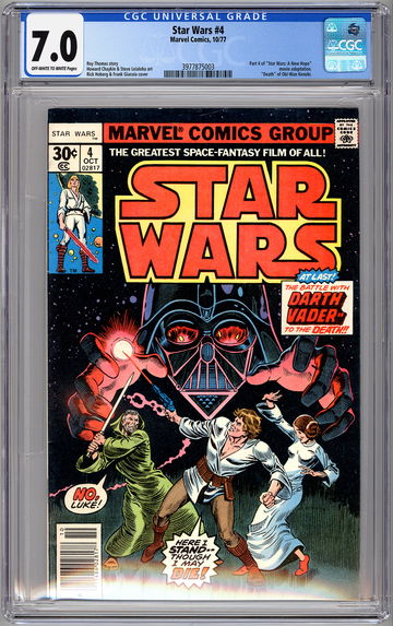 STAR WARS #4 CGC 7.0 PART 4 OF 6 *STAR WARS: A NEW HOPE* MOVIE ADAPTATION 1977
