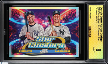 2025 Topps Cosmic Chrome Star Clusters Derek Jeter Aaron Judge #DSC-1 MBA 9