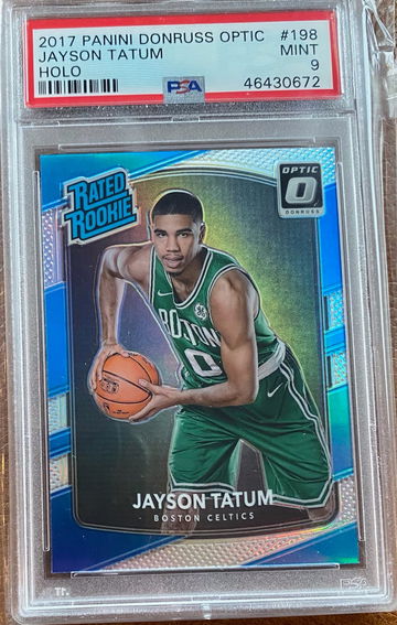 2017 Donruss Optic Jayson Tatum Holo PSA 9