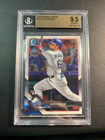 Alex Verdugo 2018 Bowman Chrome Rookie BGS 9.5
