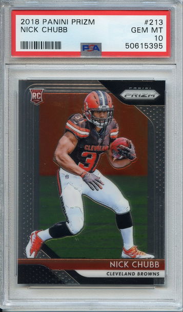 Nick Chubb 2018 Prizm Rookie PSA 10 (395) Browns