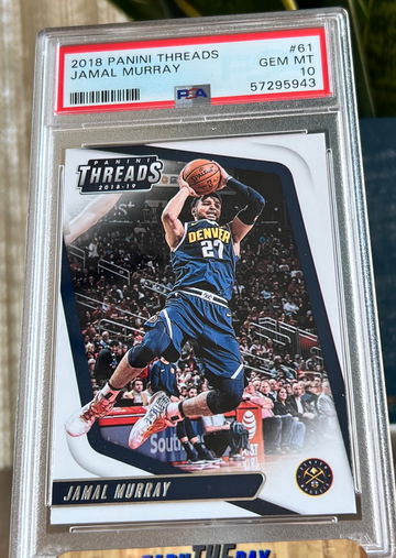 2018 Panini Threads Jamal Murray #61 PSA 10 Gem Mint Low Pop Denver Nuggets 🔥📈