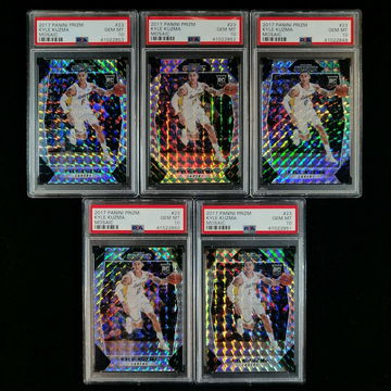 LOT (5) 2017 Panini Prizm Mosaic #23 Kyle Kuzma Rookie RC PSA 10  - DHL Express Air 5-6 Days with Tracking from Overseas