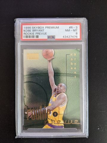  1996 Skybox Premium Rookie Prevue #R3  KOBE BRYANT PSA 8 