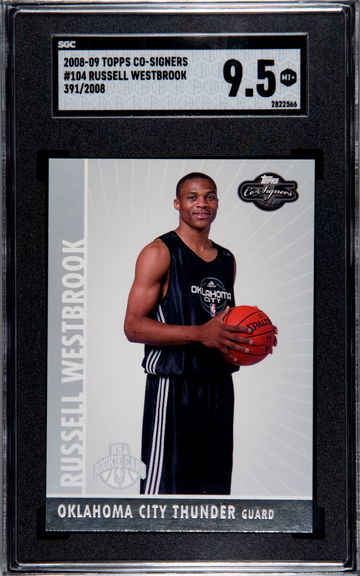 2008-09 Russell Westbrook Topps Co-Signers RC #391/2008