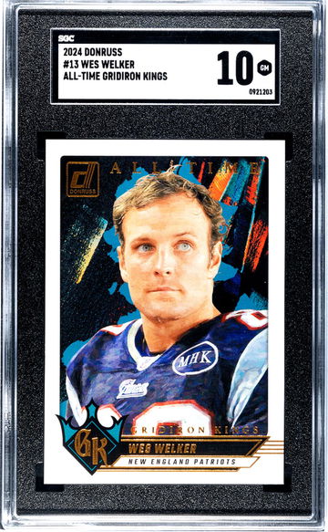 2024 Donruss #13 Wes Welker All-Time Gridiron Kings SGC 10