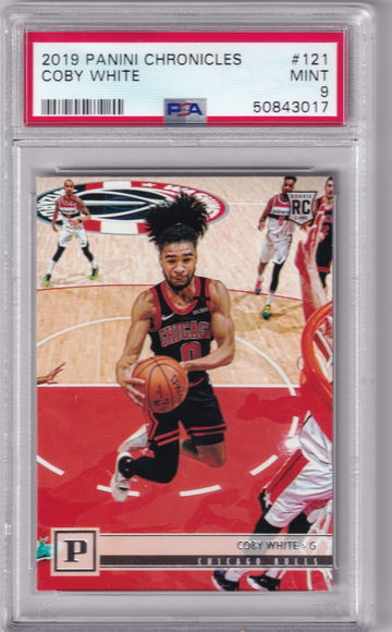 2019 Panini Chronicles Coby White #121 PSA 9
