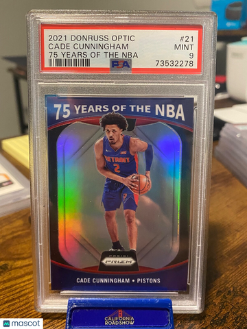 2021 2022 Donruss Optic Cade Cunningham #21 Optic Rookie PSA 9