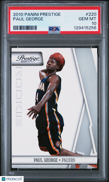 2010 Panini Prestige Paul George #220 PSA 10