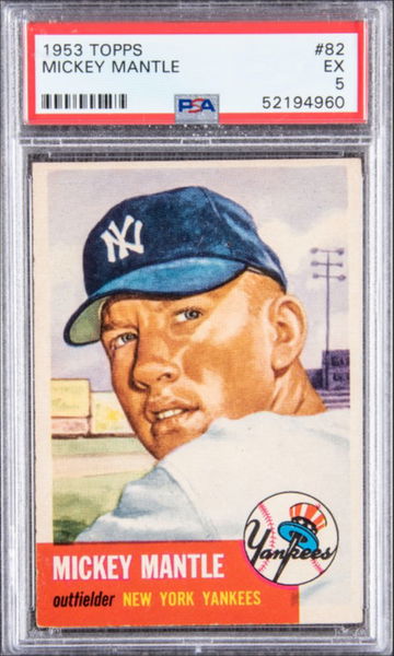 1953 Topps Mickey Mantle #82 PSA 5