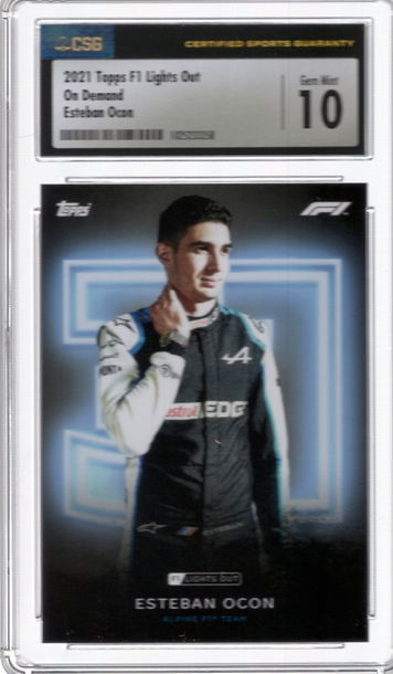 2021 Topps F1 Lights Out Esteban Ocon 10