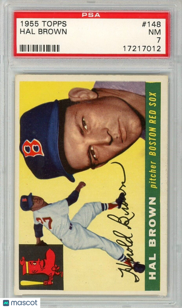 1955 Topps Hal Brown #148 PSA 7 P1350