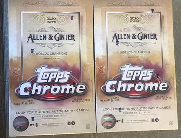 (2) Topps Allen & Ginter Chrome Hobby Boxes
